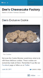 Mobile Screenshot of deescheesecakefactory.wordpress.com