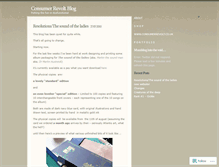Tablet Screenshot of consumerrevolt.wordpress.com