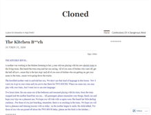 Tablet Screenshot of cloned.wordpress.com