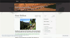 Desktop Screenshot of equinoxinterviews.wordpress.com