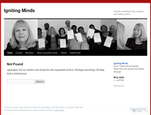 Tablet Screenshot of ignitingminds.wordpress.com