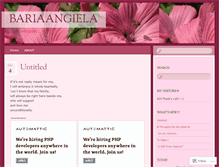 Tablet Screenshot of bariaangiela.wordpress.com