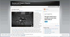 Desktop Screenshot of kustomsandchoppersmagazine.wordpress.com