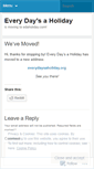 Mobile Screenshot of everydaysaholiday.wordpress.com