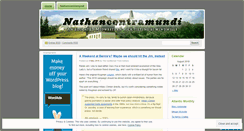 Desktop Screenshot of nathancontramundi.wordpress.com