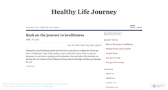 Desktop Screenshot of healthylifejourney.wordpress.com