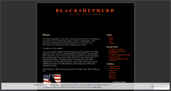 Desktop Screenshot of blackshepherdblog.wordpress.com