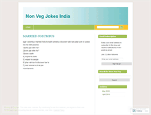 Tablet Screenshot of nonvegjokes.wordpress.com