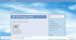 Desktop Screenshot of mykoreajapan.wordpress.com