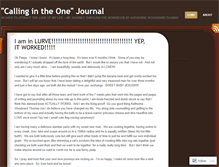 Tablet Screenshot of callingintheonejournal.wordpress.com