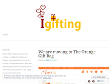 Tablet Screenshot of ilovegifting.wordpress.com