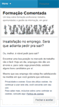 Mobile Screenshot of formacaocomentada.wordpress.com