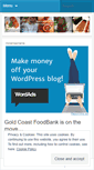 Mobile Screenshot of goldcoastfoodbank.wordpress.com