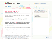 Tablet Screenshot of bloomandblog.wordpress.com