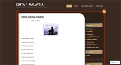 Desktop Screenshot of cinta1malaysia.wordpress.com