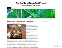 Tablet Screenshot of pdxbreakfast.wordpress.com