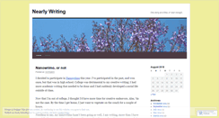 Desktop Screenshot of nearlywriting.wordpress.com