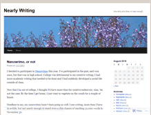 Tablet Screenshot of nearlywriting.wordpress.com