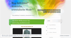 Desktop Screenshot of haqkollektion.wordpress.com