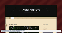 Desktop Screenshot of poeticpathways.wordpress.com