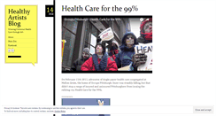 Desktop Screenshot of healthyartistsblog.wordpress.com