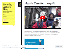 Tablet Screenshot of healthyartistsblog.wordpress.com