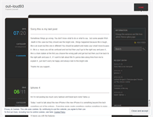 Tablet Screenshot of outloud93.wordpress.com