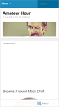 Mobile Screenshot of amateurour.wordpress.com