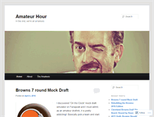 Tablet Screenshot of amateurour.wordpress.com