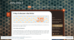Desktop Screenshot of jeynagrace.wordpress.com