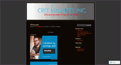 Desktop Screenshot of critmagnetsinc.wordpress.com