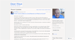 Desktop Screenshot of deanwaye.wordpress.com