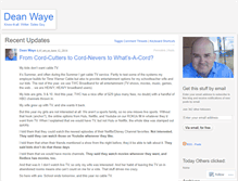 Tablet Screenshot of deanwaye.wordpress.com