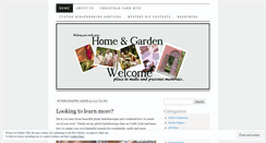 Desktop Screenshot of homeandgardenwelcome.wordpress.com