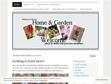 Tablet Screenshot of homeandgardenwelcome.wordpress.com