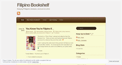 Desktop Screenshot of filipinobookshelf.wordpress.com