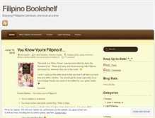 Tablet Screenshot of filipinobookshelf.wordpress.com