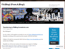 Tablet Screenshot of fromablog.wordpress.com