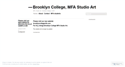 Desktop Screenshot of brooklyncollegemfa.wordpress.com