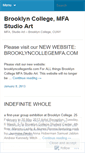 Mobile Screenshot of brooklyncollegemfa.wordpress.com