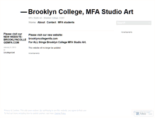 Tablet Screenshot of brooklyncollegemfa.wordpress.com