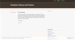 Desktop Screenshot of hawaiianhistory.wordpress.com