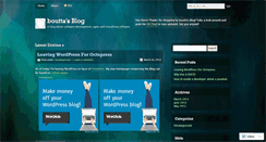 Desktop Screenshot of boutta.wordpress.com