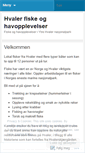 Mobile Screenshot of hvalerfiskeoghavopplevelser.wordpress.com