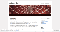 Desktop Screenshot of adamscancerdiary.wordpress.com