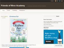 Tablet Screenshot of friendsofwrenacademy.wordpress.com