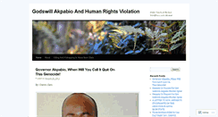 Desktop Screenshot of akpabio8humanright.wordpress.com