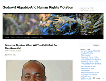Tablet Screenshot of akpabio8humanright.wordpress.com
