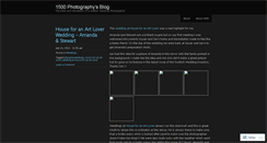 Desktop Screenshot of 1500photography.wordpress.com