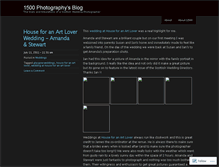 Tablet Screenshot of 1500photography.wordpress.com